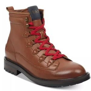 Mens Guess Brown Leather Boots 12